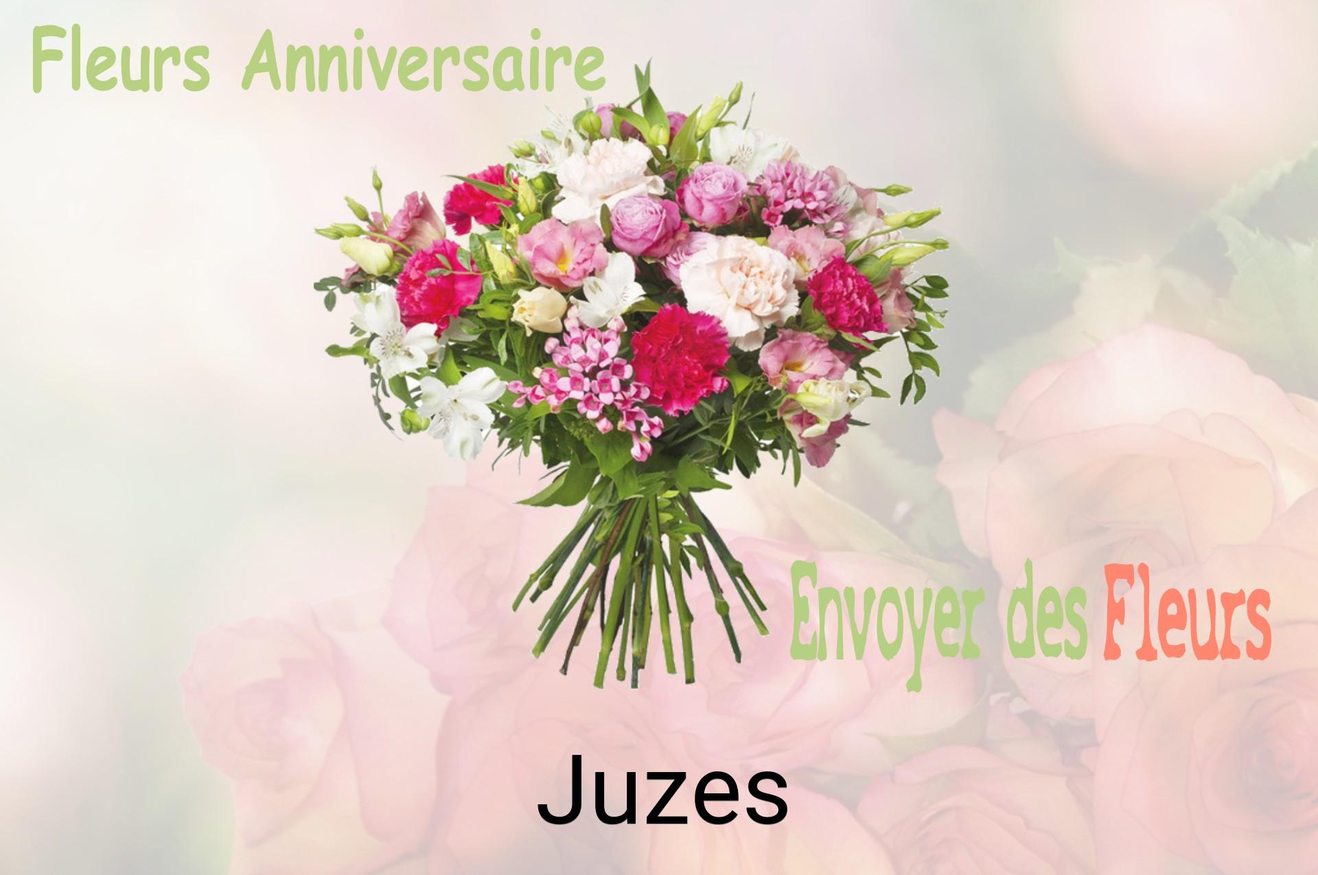Bouquet de fleurs d’anniversaire livré à Juzes